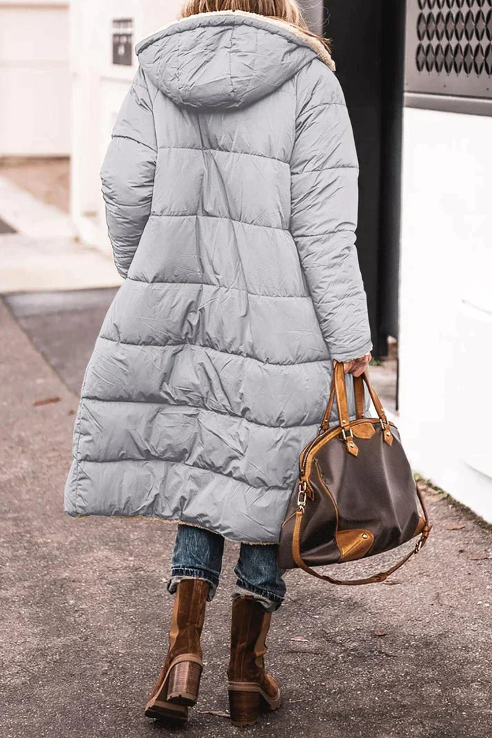Women's Cozy Reversible Long Winter Coat