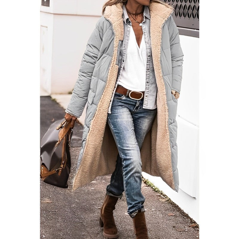 Women's Cozy Reversible Long Winter Coat