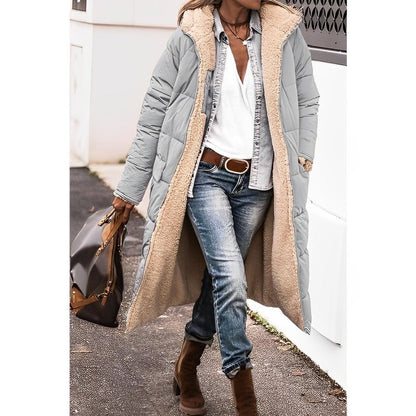 Women's Cozy Reversible Long Winter Coat