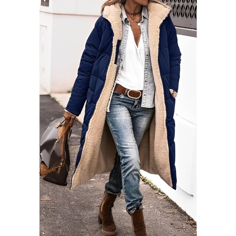 Women's Cozy Reversible Long Winter Coat