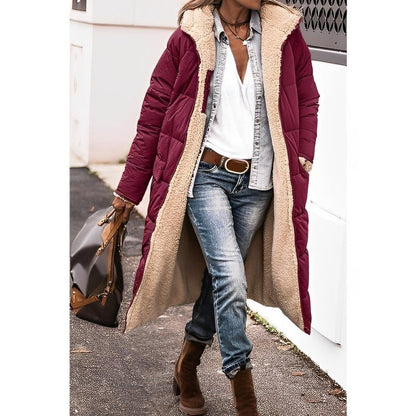 Women's Cozy Reversible Long Winter Coat