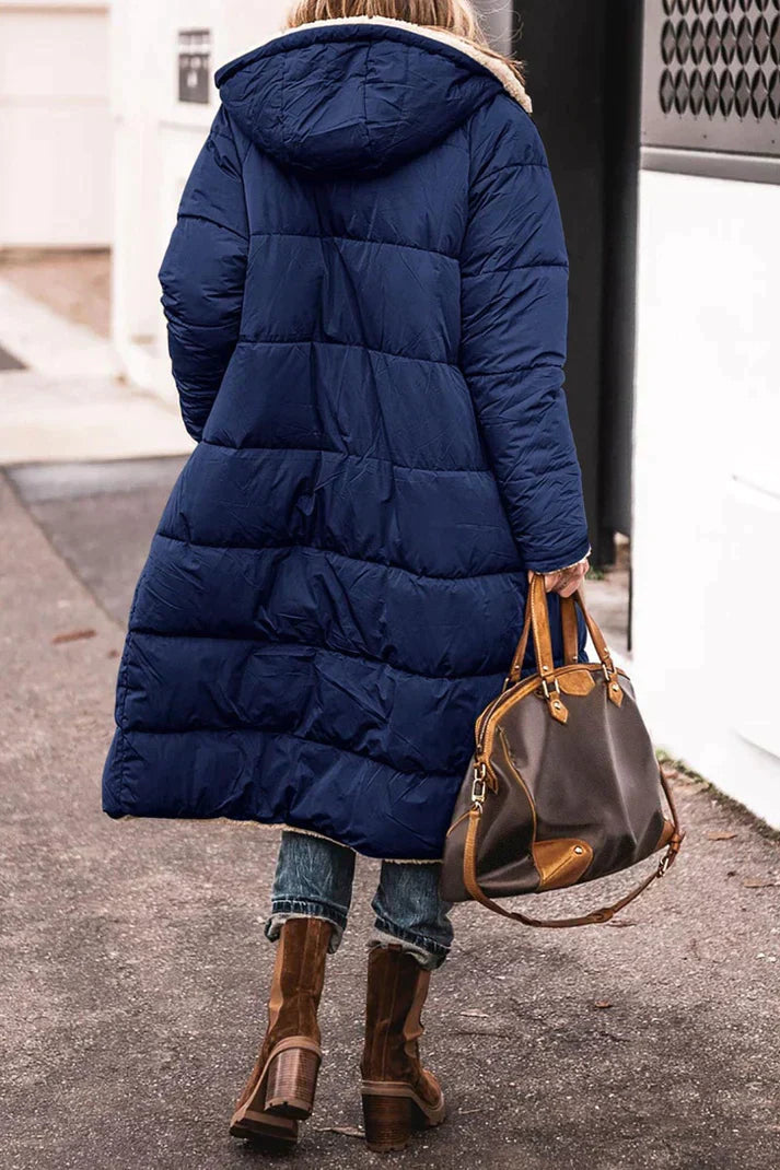 Women's Cozy Reversible Long Winter Coat
