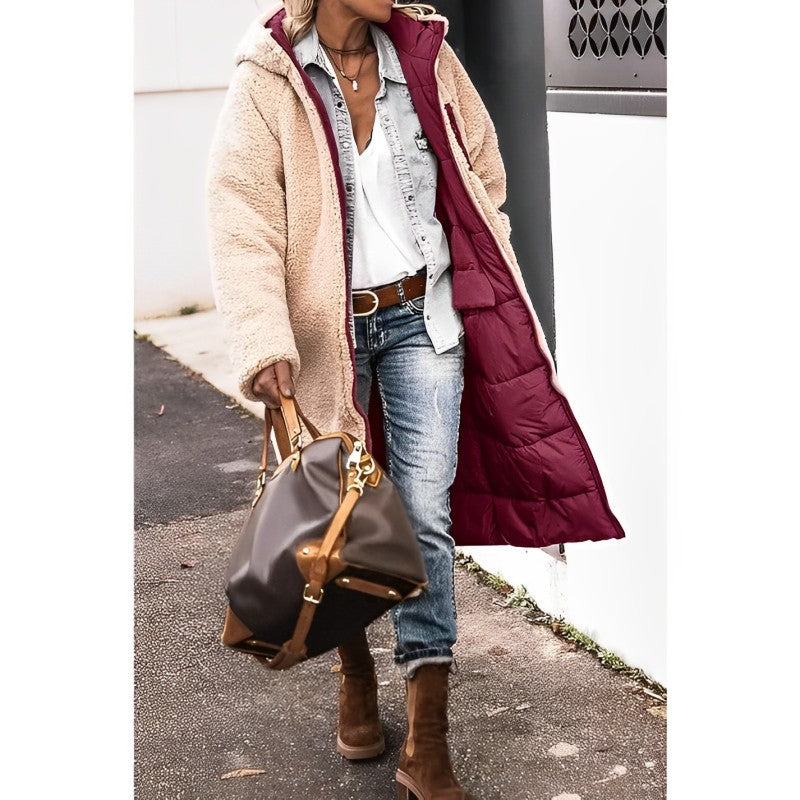 Women's Cozy Reversible Long Winter Coat