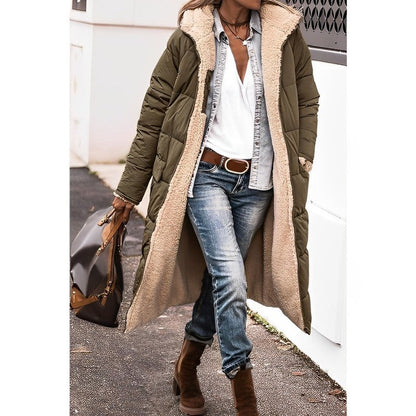 Women's Cozy Reversible Long Winter Coat