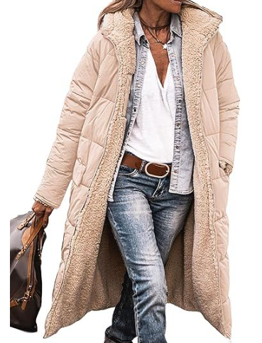 Women's Cozy Reversible Long Winter Coat