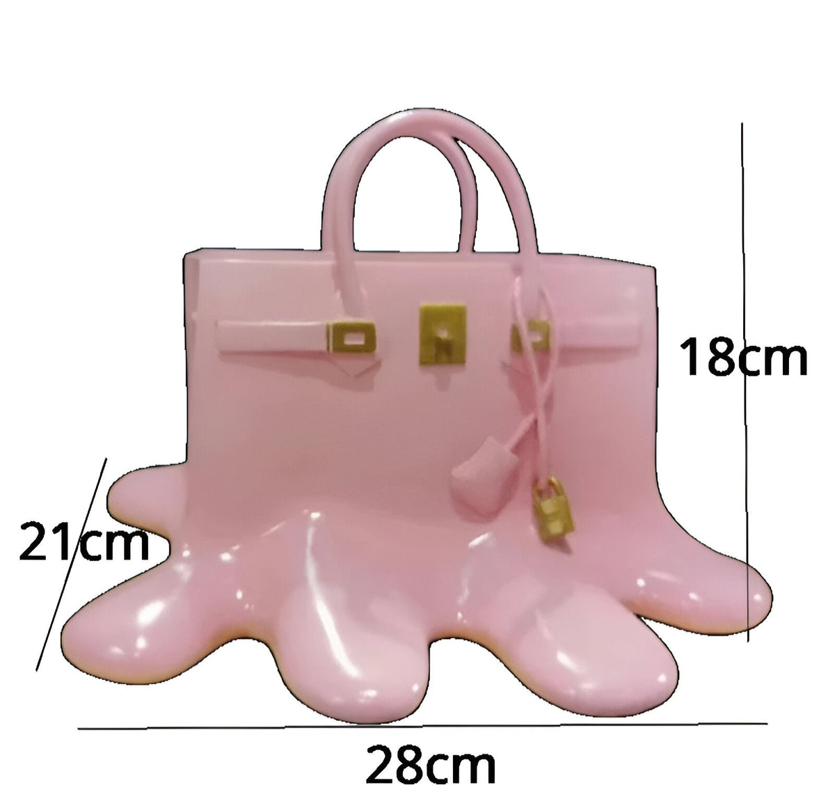 Davy | LuxuPurse Vases - Stylish Flower Bag Vase made of Resin