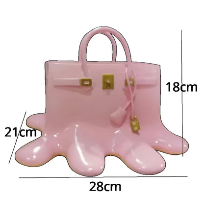 Davy | LuxuPurse Vases - Stylish Flower Bag Vase made of Resin