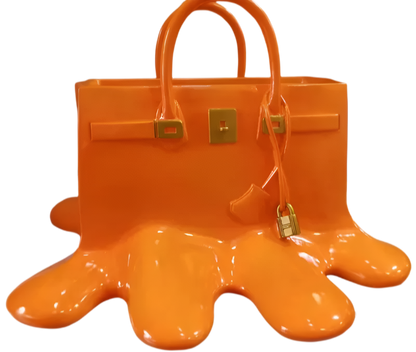 Davy | LuxuPurse Vases - Stylish Flower Bag Vase made of Resin