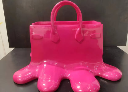 Davy | LuxuPurse Vases - Stylish Flower Bag Vase made of Resin