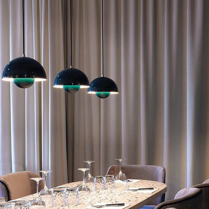 Davy | Dome Pendant Light | Nordic Hemisphere Style