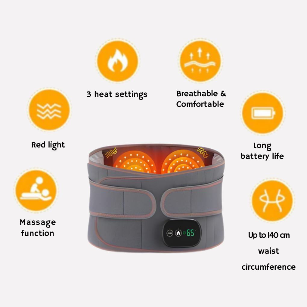 Davy | Massager with Red Light - Adjustable Heating Belt