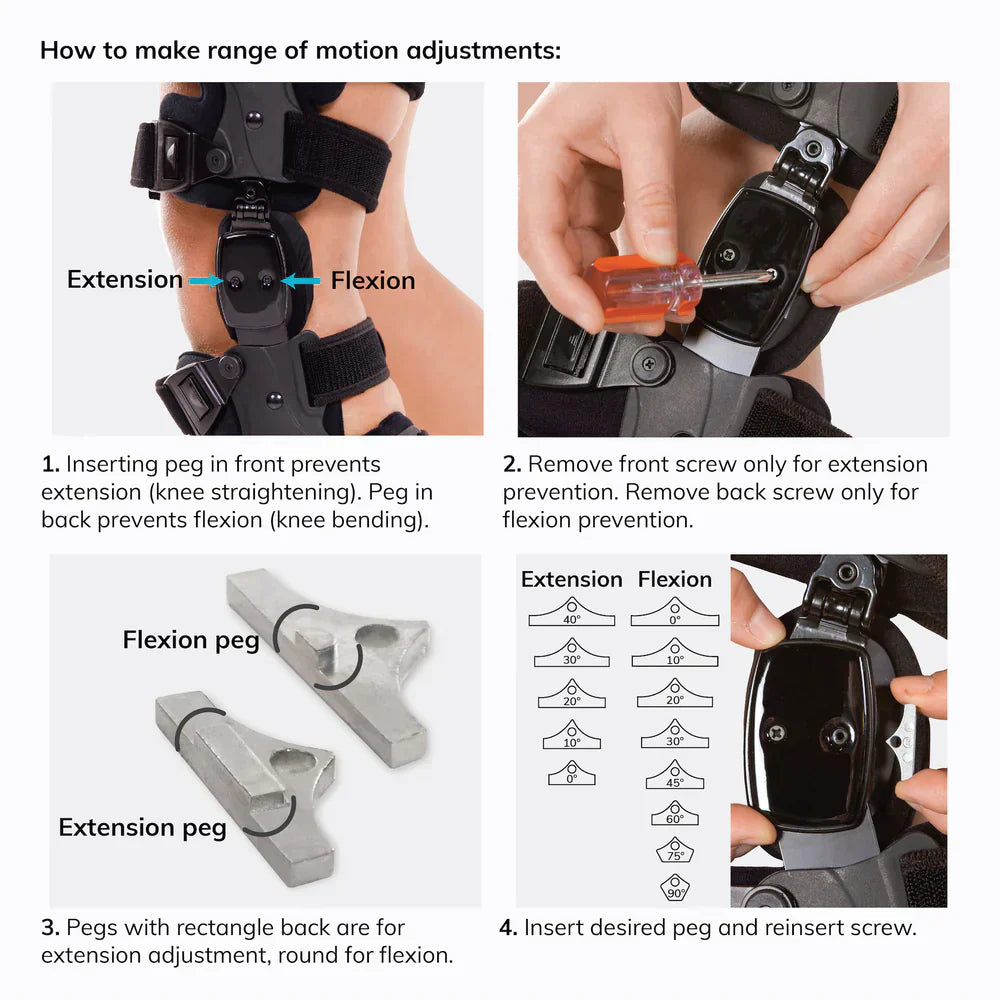 Davy | Knee OA Brace for Unicompartmental Arthritis | Varus/Valgus Support & ROM Control
