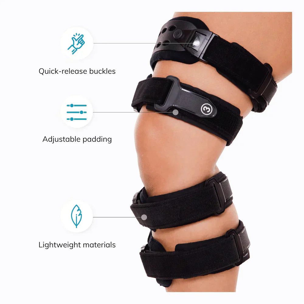 Davy | Knee OA Brace for Unicompartmental Arthritis | Varus/Valgus Support & ROM Control