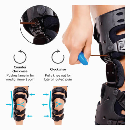 Davy | Knee OA Brace for Unicompartmental Arthritis | Varus/Valgus Support & ROM Control