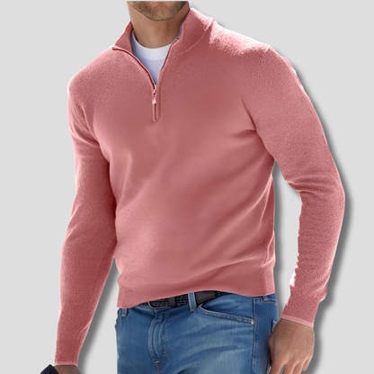 Davy | Men's Cozy Quarter Zip Knit Pullover