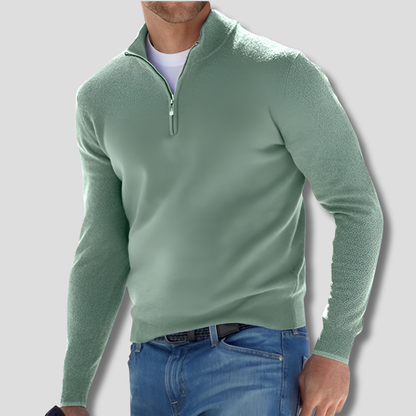 Davy | Men's Cozy Quarter Zip Knit Pullover