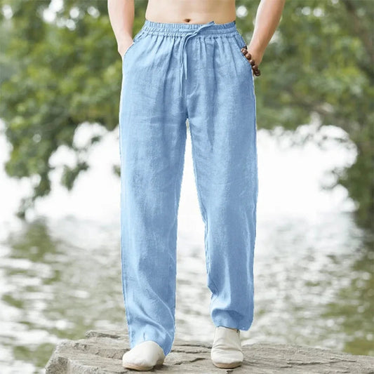 Davy | Men's Beach Pants Relaxed Fit Drawstring Trousers