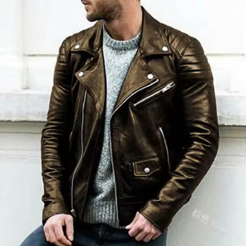 Davy | Men's Genuine Leather Biker Jacket