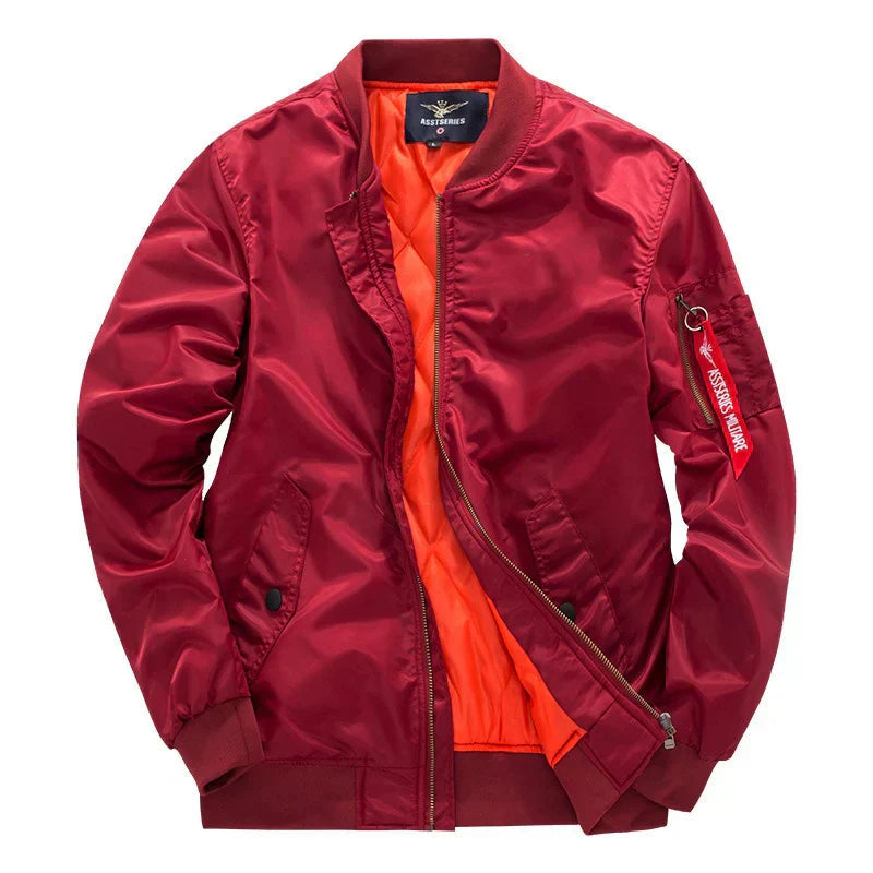 Men's Quilted Lined Bomber Jacket