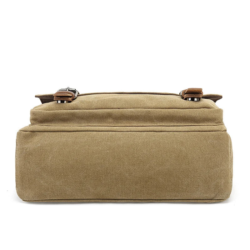 Davy | Men's Canvas Crossbody Bag with Buckle Closure