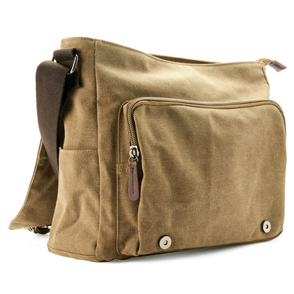 Davy | Men's Canvas Crossbody Bag with Buckle Closure