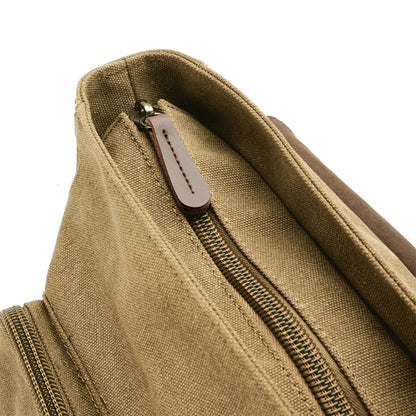 Davy | Men's Canvas Crossbody Bag with Buckle Closure