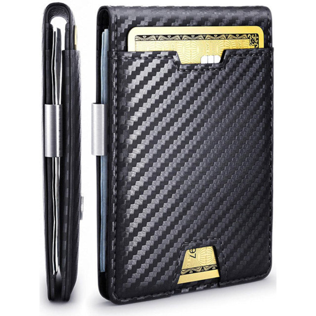 Davy | Men's Carbon Fiber Wallet with Money Clip