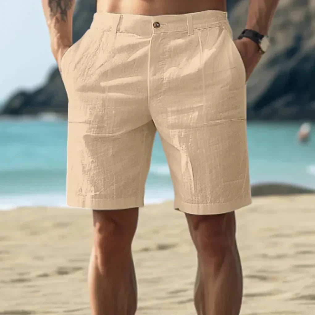 Davy | Men's Linen Blend Cargo Shorts