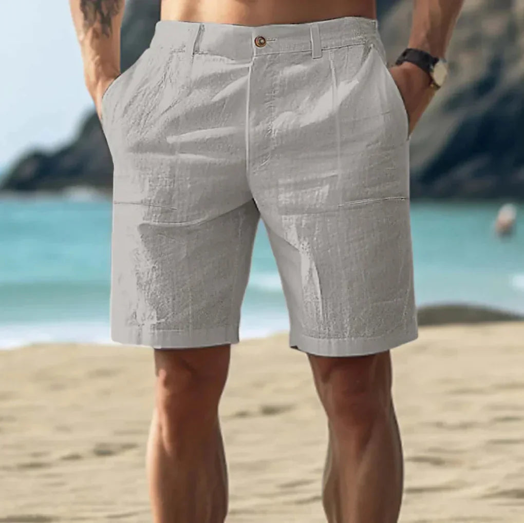 Davy | Men's Linen Blend Cargo Shorts
