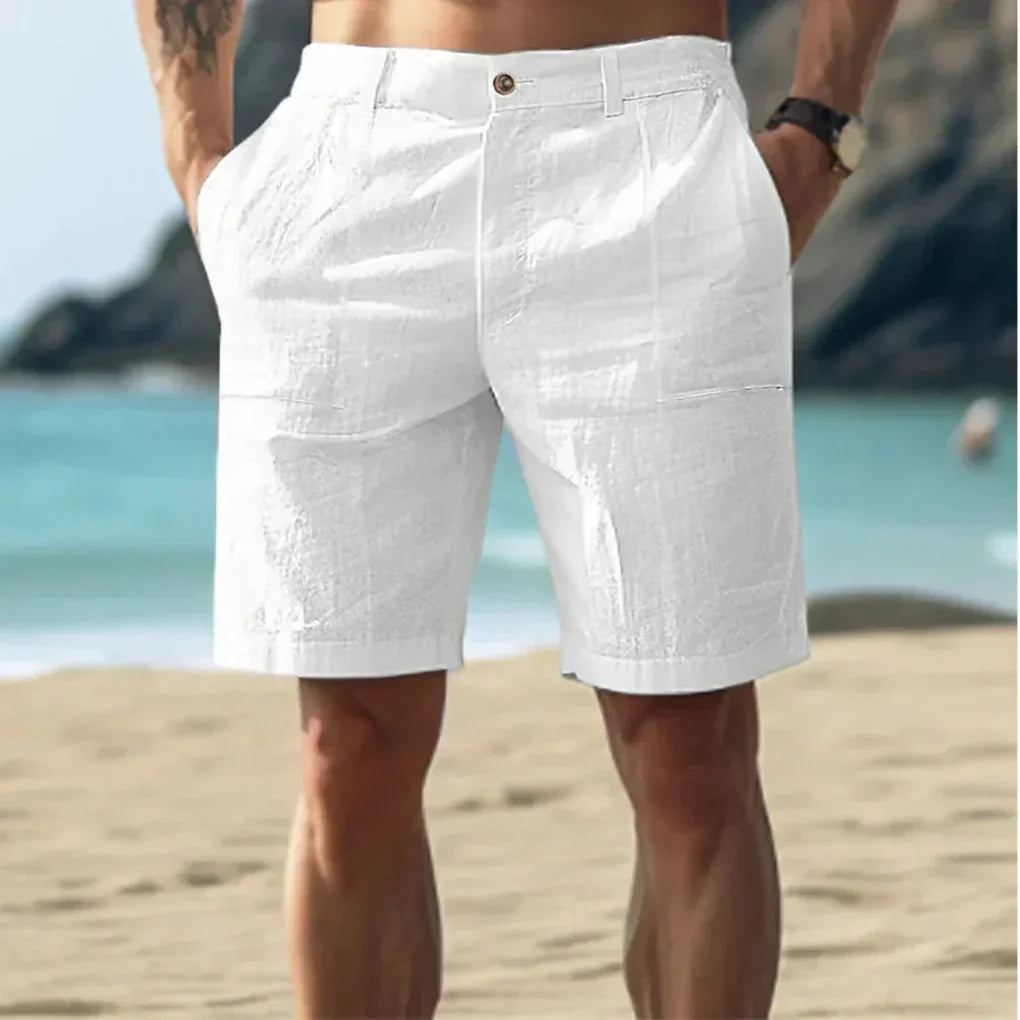 Davy | Men's Linen Blend Cargo Shorts