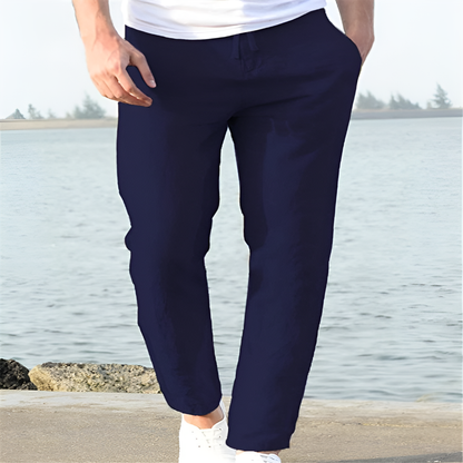 Breezy Linen Drawstring Trousers