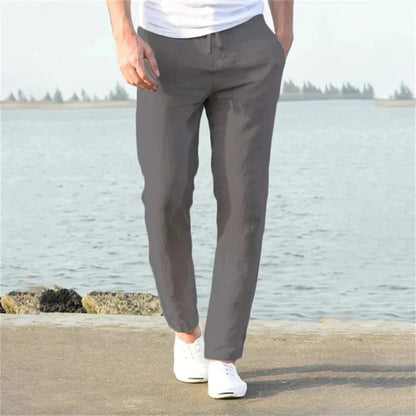 Breezy Linen Drawstring Trousers