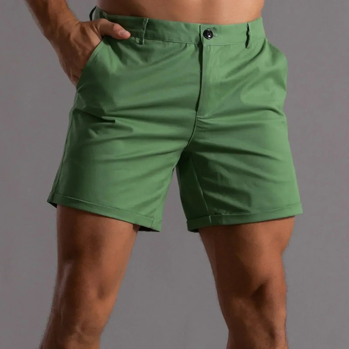 Davy | Men's Comfortable Slim Fit Chino Shorts