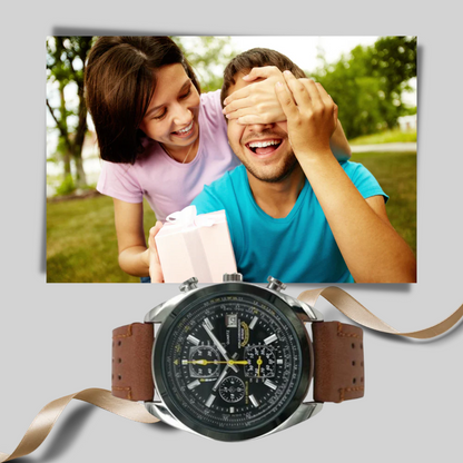 Davy | Men's Chronograph Watch with Water Resistance
