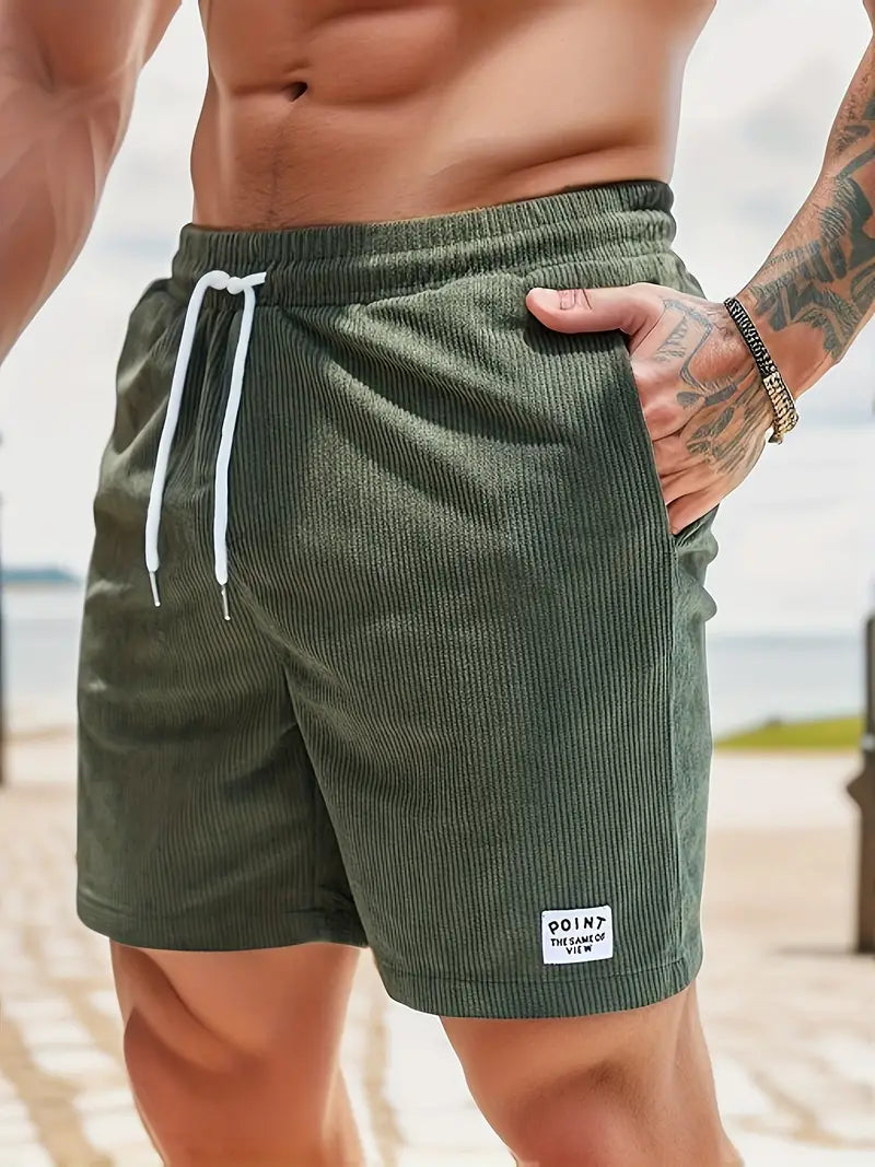 Davy | Men's Corduroy Swim Shorts with Drawstring