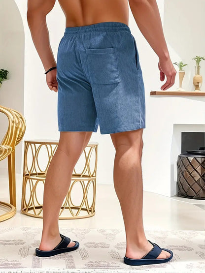 Davy | Men's Textured Drawstring Corduroy Shorts