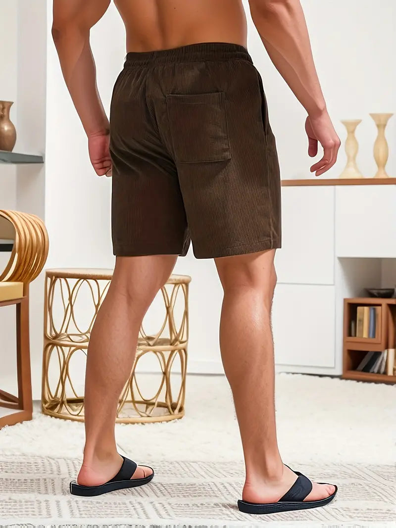 Davy | Men's Textured Drawstring Corduroy Shorts