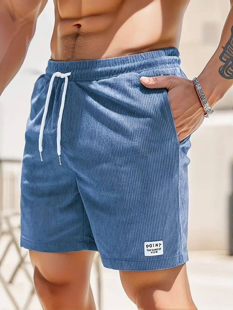 Davy | Men's Textured Drawstring Corduroy Shorts