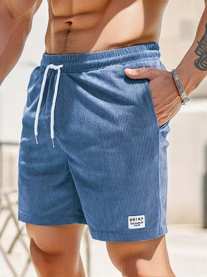 Davy | Men's Textured Drawstring Corduroy Shorts