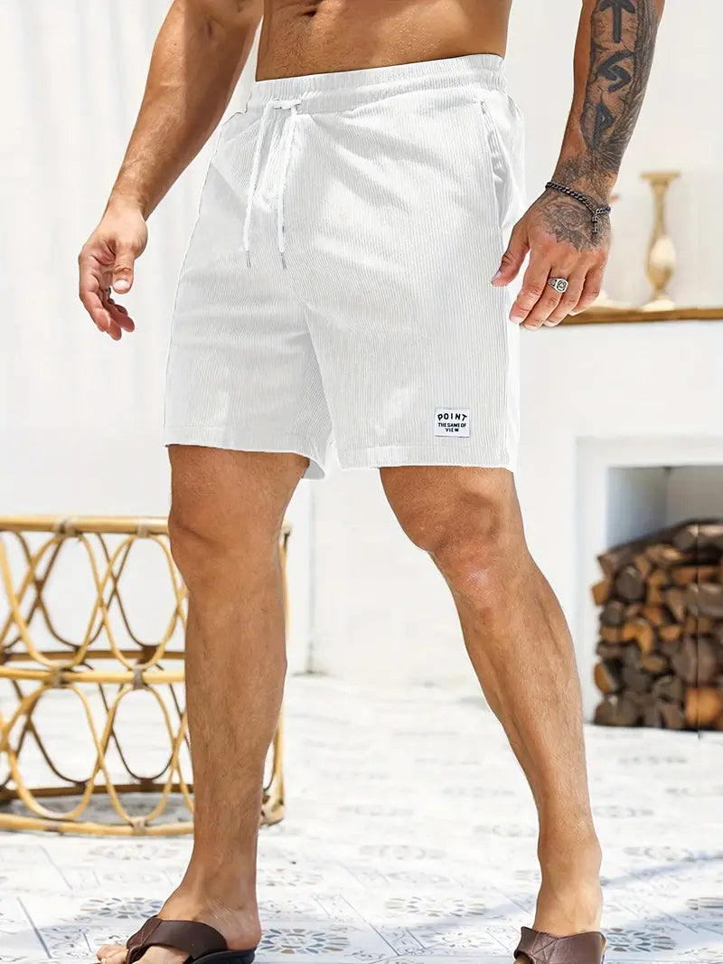 Davy | Men's Textured Drawstring Corduroy Shorts