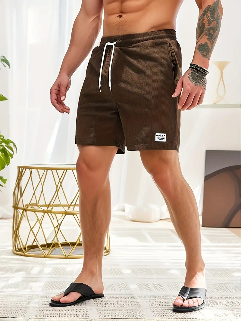 Davy | Men's Textured Drawstring Corduroy Shorts