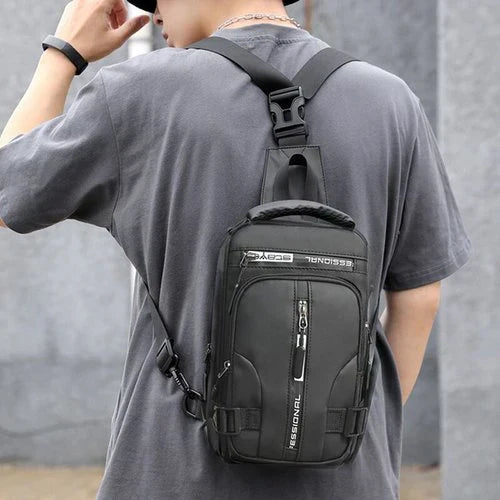 Davy | Men's Crossbody Bag with USB Charging and Anti-Theft Design