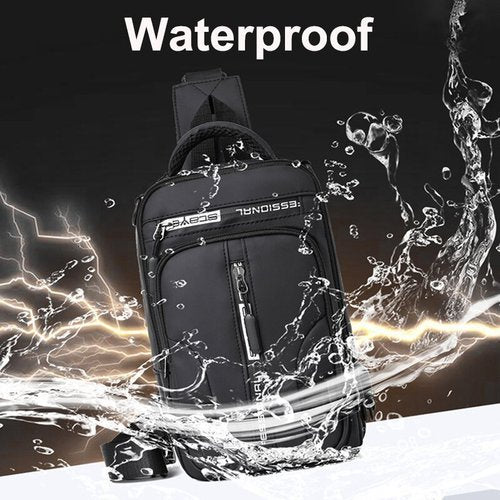 Davy | Men's Crossbody Bag with USB Charging and Anti-Theft Design