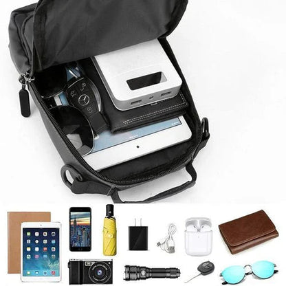 Davy | Men's Crossbody Bag with USB Charging and Anti-Theft Design