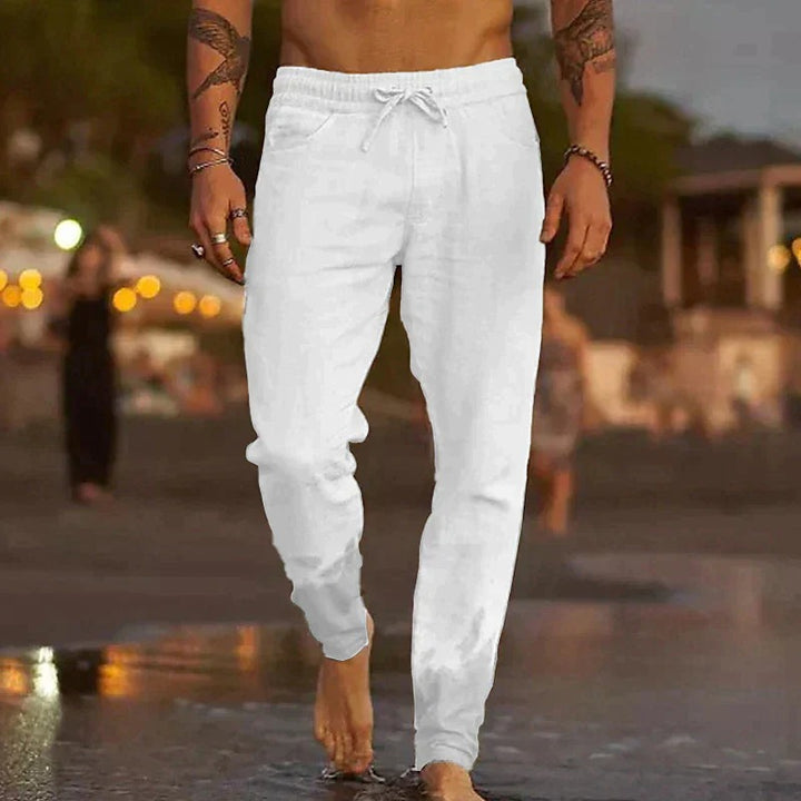 Davy | Breathable Linen Drawstring Joggers