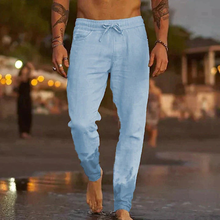 Davy | Breathable Linen Drawstring Joggers