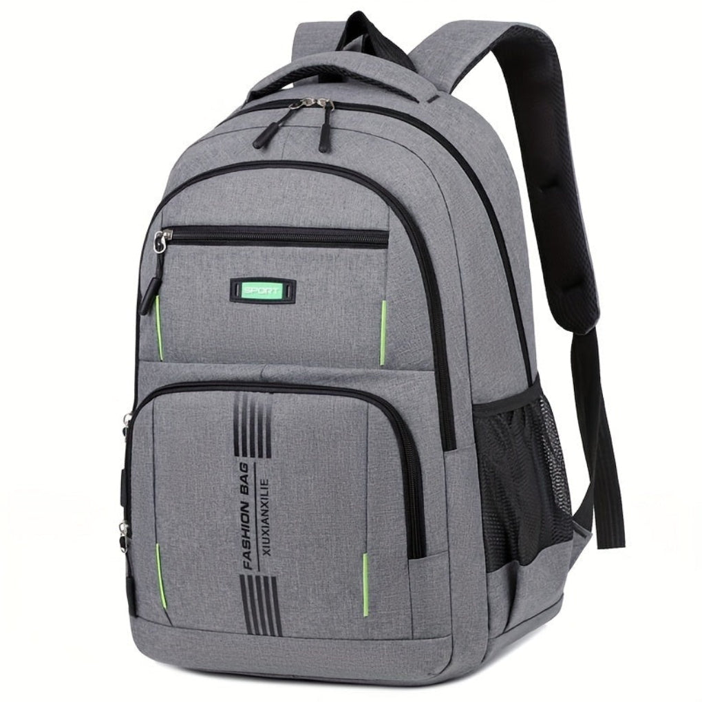Davy | Men's Fashion Backpack with Vertical Stripe Detail