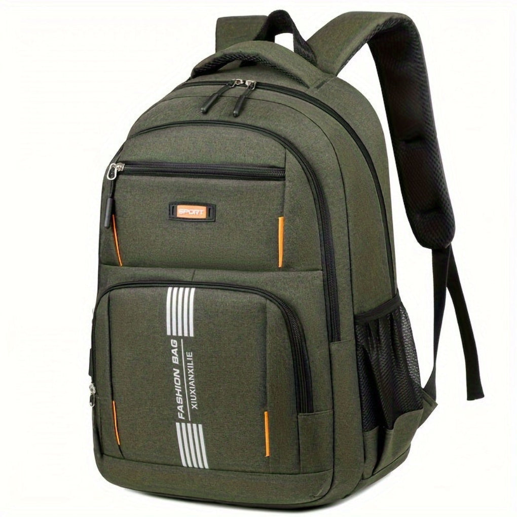 Davy | Men's Fashion Backpack with Vertical Stripe Detail