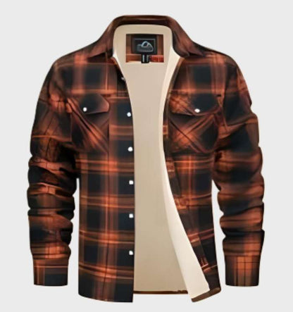 Davy | Men's Flannel Lined Shirt Jacket - Plaid