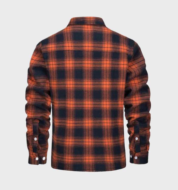 Davy | Men's Flannel Lined Shirt Jacket - Plaid